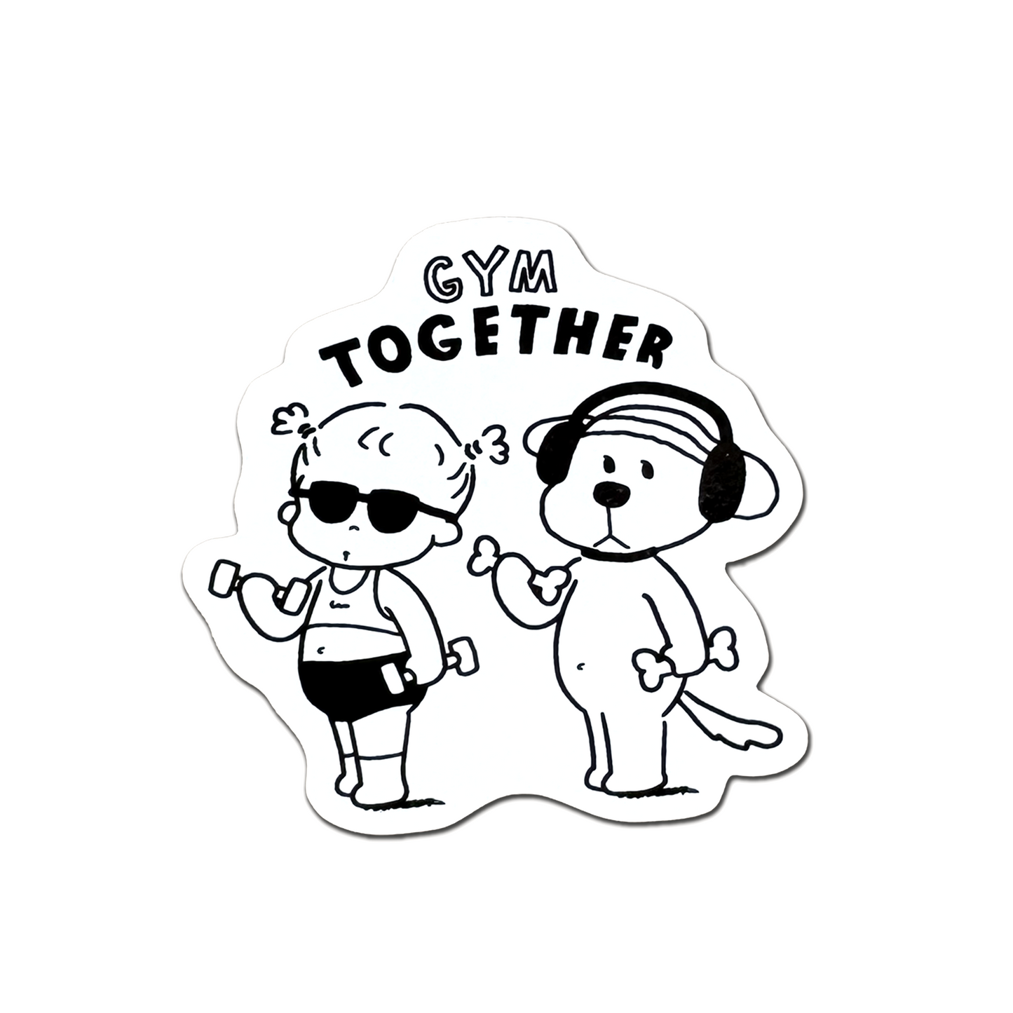 GYM TOGETHER  ダンベルステッカー