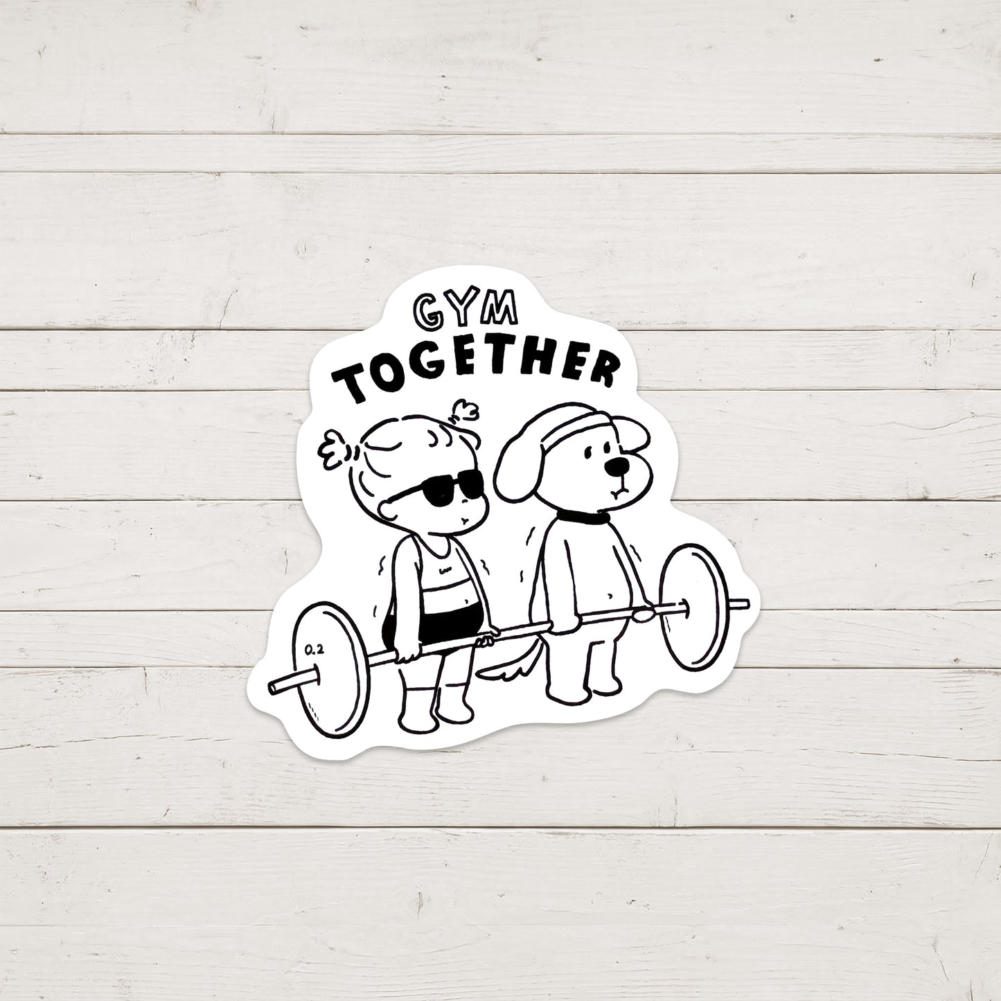 GYM TOGETHER デッドリフトステッカー