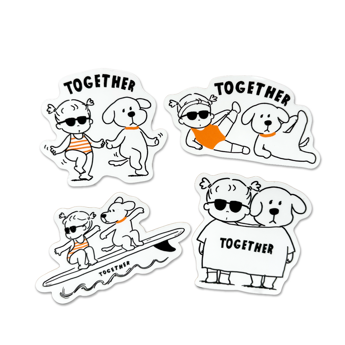 TOGETHER  ステッカー4枚セット