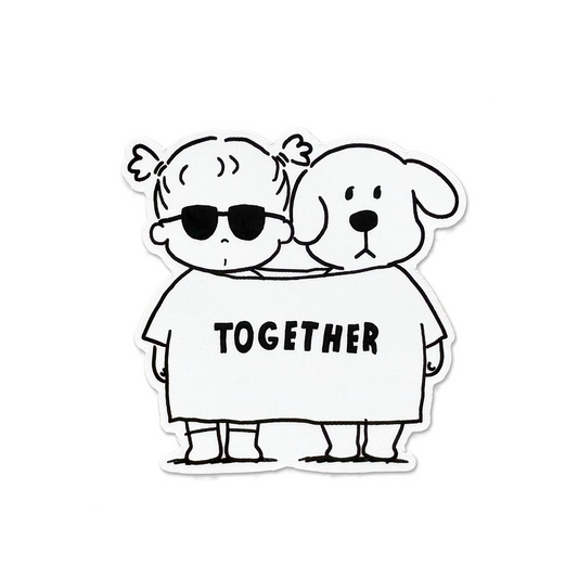 TOGETHER  ペアTシャツステッカー