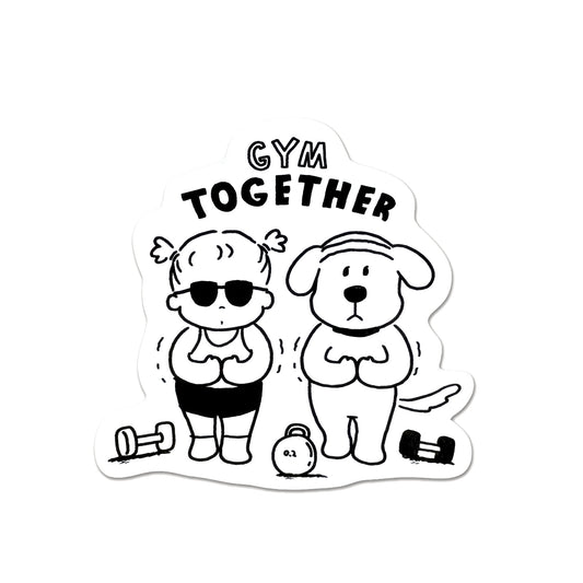GYM TOGETHER マッスルポーズステッカー