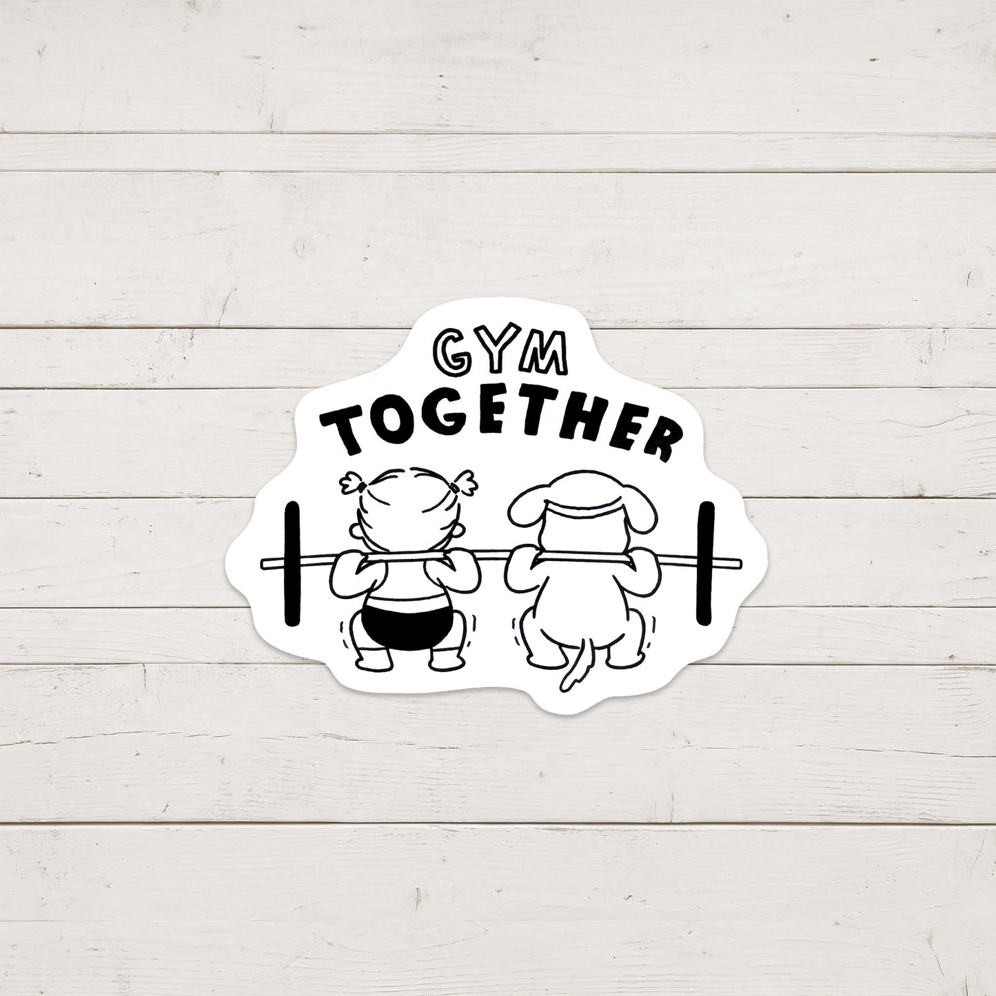 GYM TOGETHER スクワットステッカー