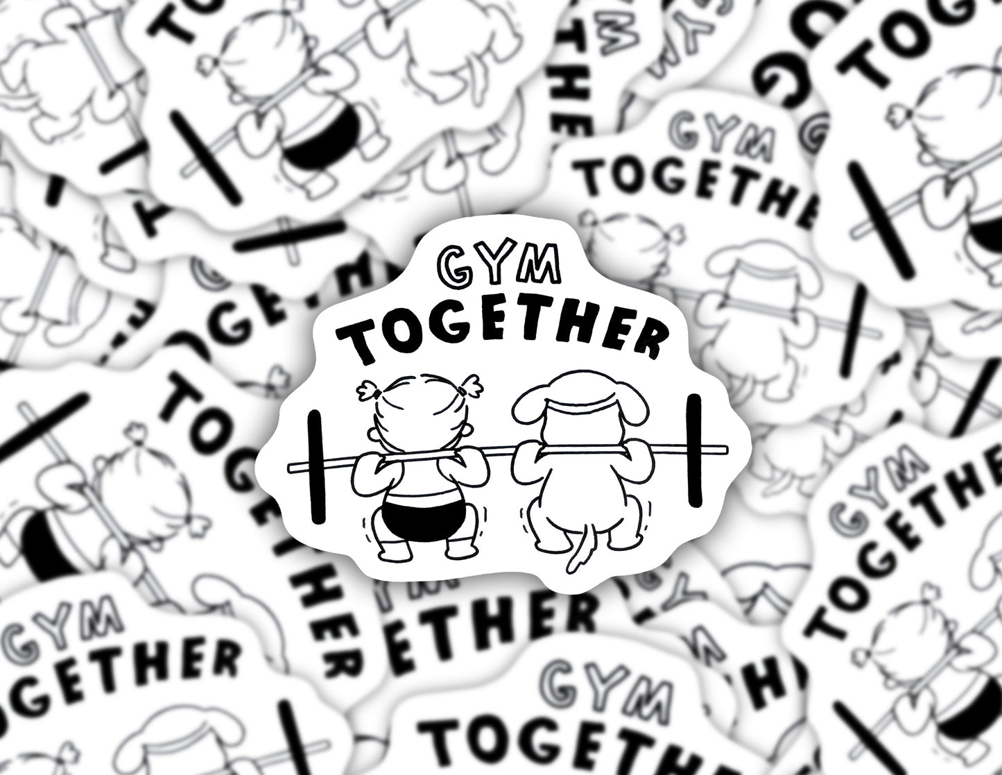 GYM TOGETHER スクワットステッカー