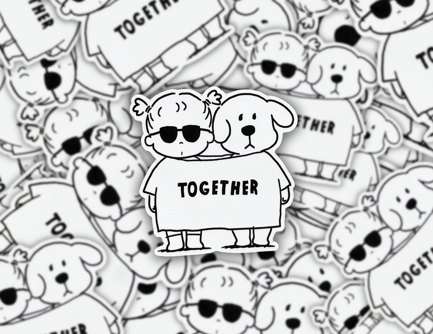 TOGETHER  ペアTシャツステッカー