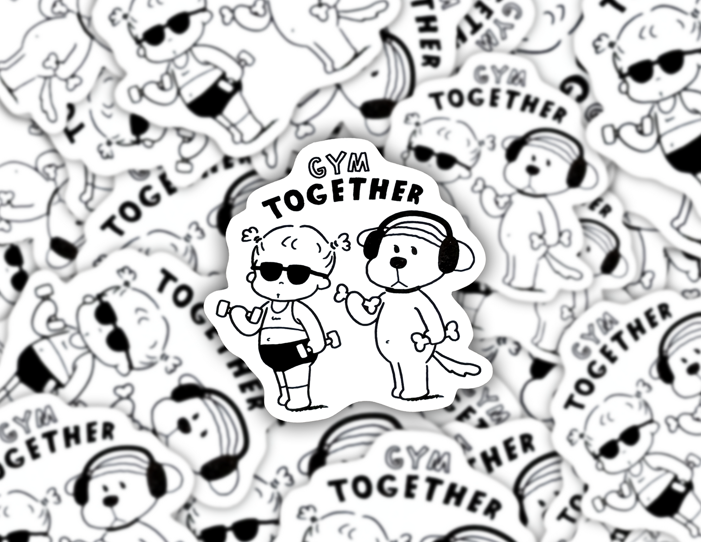 GYM TOGETHER  ダンベルステッカー