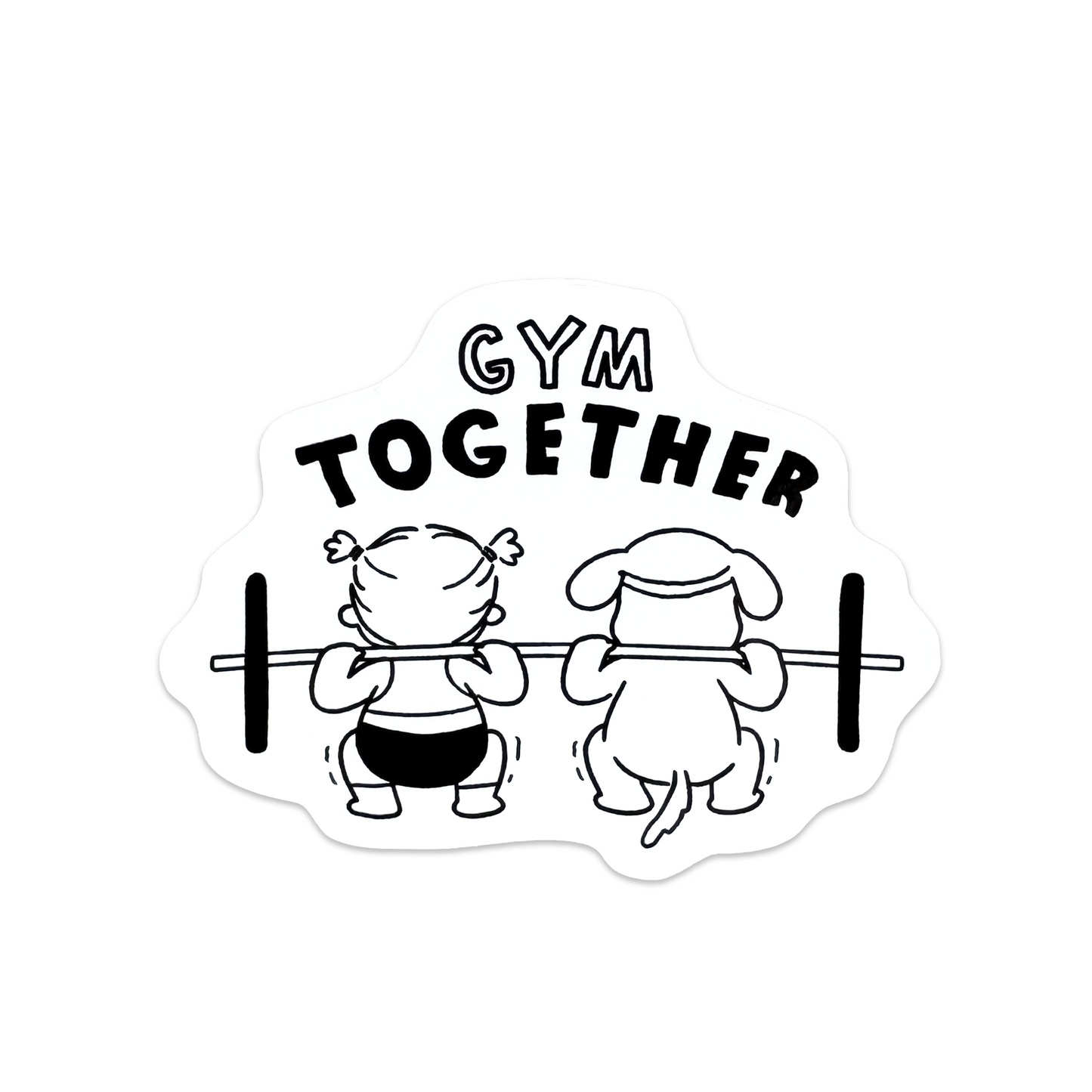 GYM TOGETHER スクワットステッカー