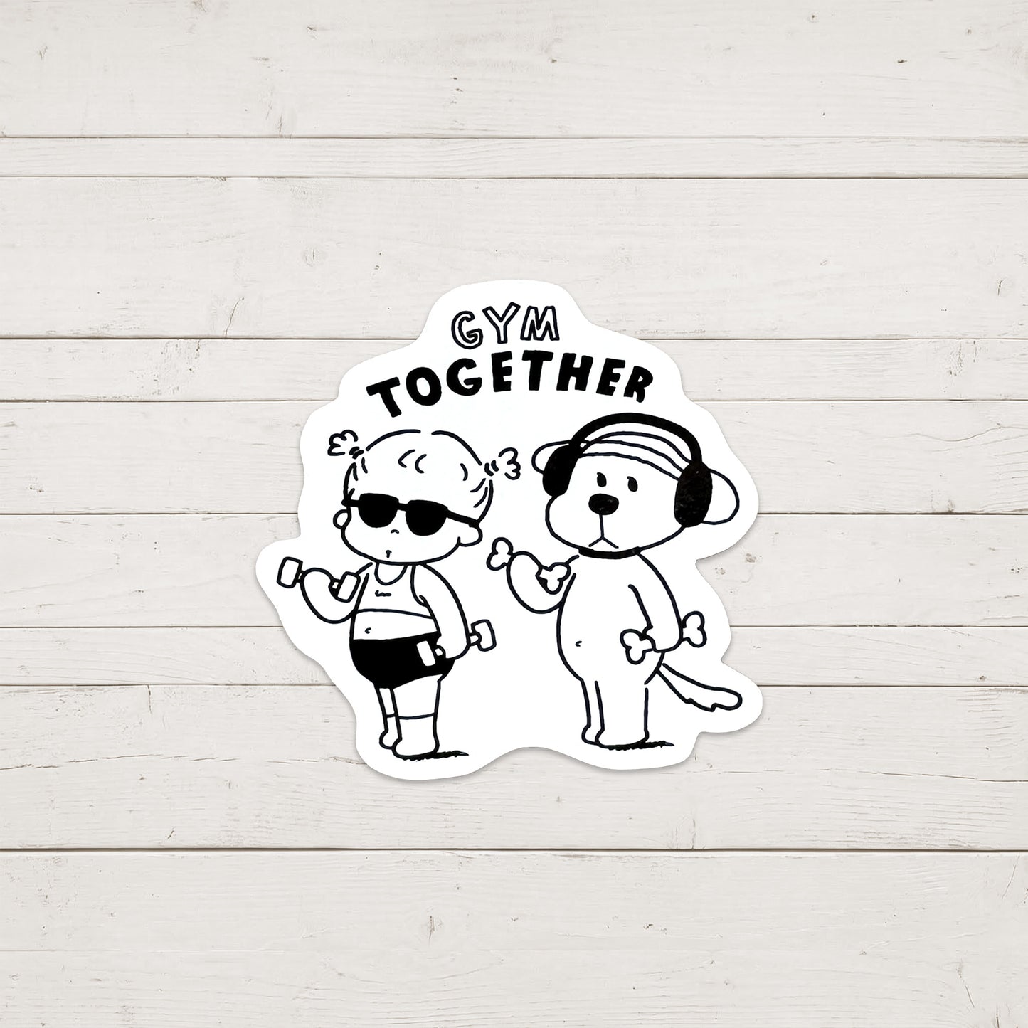 GYM TOGETHER  ダンベルステッカー