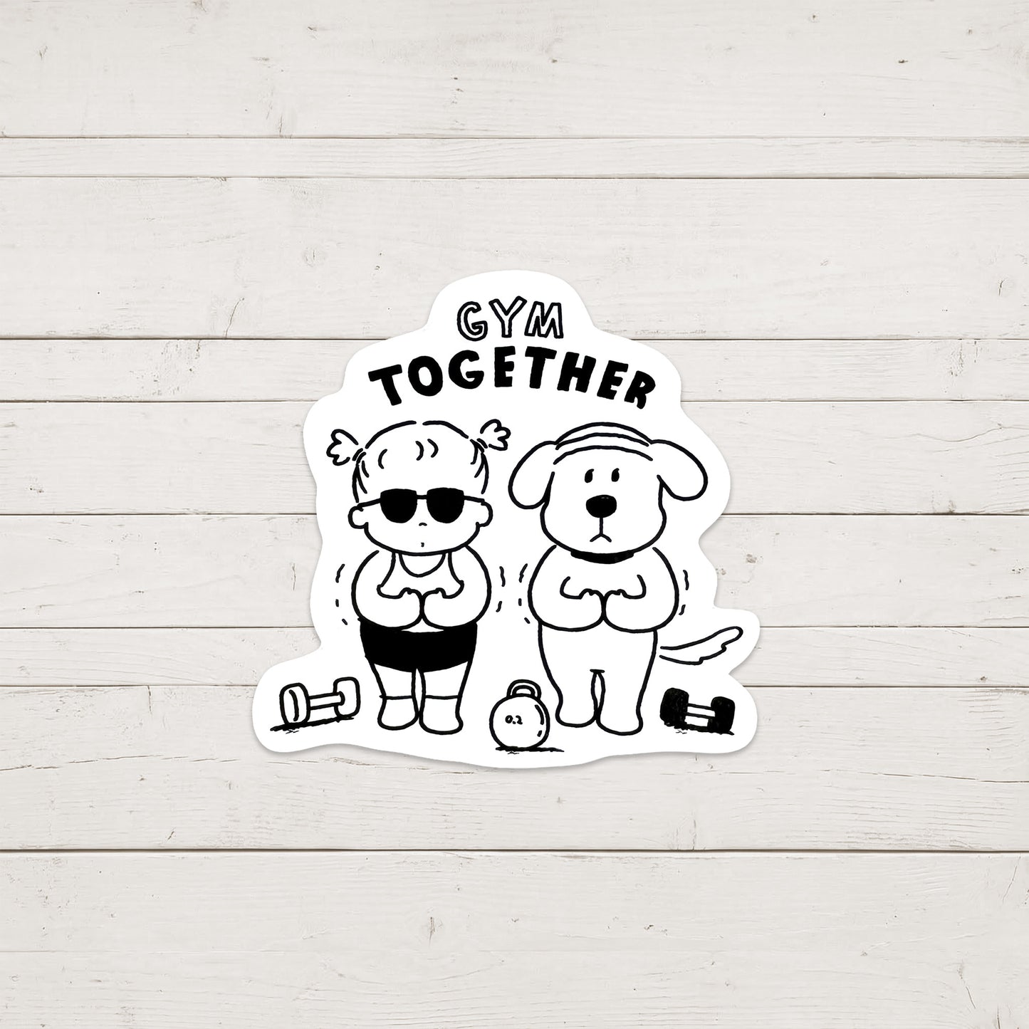 GYM TOGETHER マッスルポーズステッカー